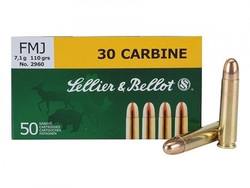 Buy 30M1 Carbine Sellier & Bellot 110gr FMJ 50 Rounds in NZ New Zealand.